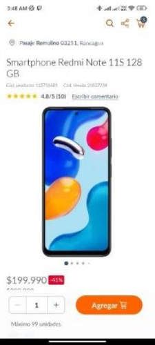 Xiaomi redmi note 11s como nuevo