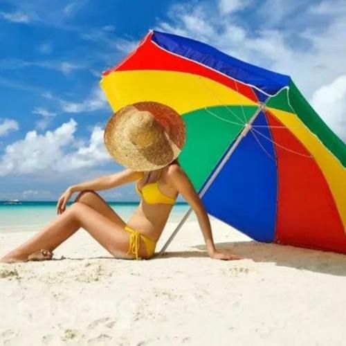 Quita Sol O Sombrilla Playera paragua Multicolor