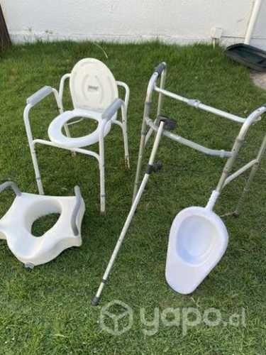 Burrito para caminar, bastón y baño portátil