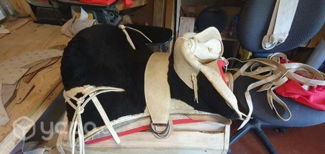 Montura de cuero crudo 15 pulgadas