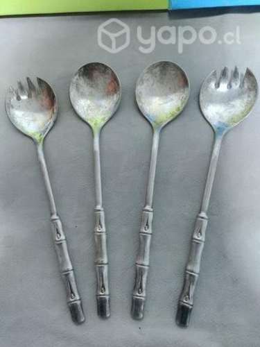 Ep-zinc italia cucharas y tenedores silver plate