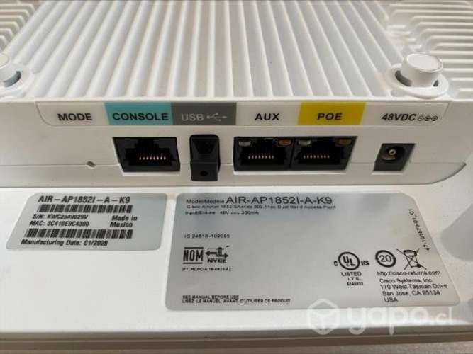 Cisco AIR-AP1852I-A-K9 802.11ac Dual Band Access