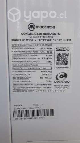 Congeladora Horizontal Mademsa