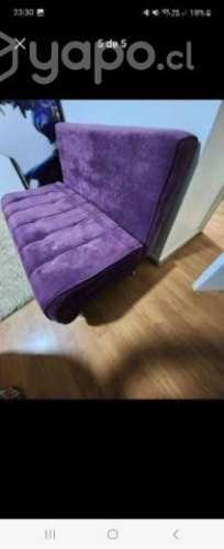 Futon morado 11/2 plaza