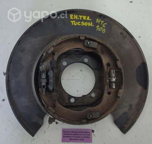 Plato Con Balatas Rueda Tras Der (HTC108) Tucson