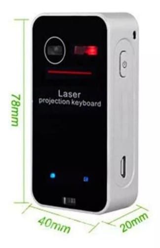 Teclado láser Conexion a Bluetooth inalambrico