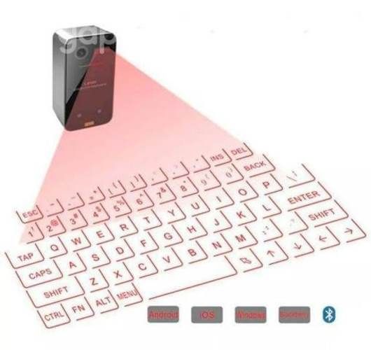 Teclado láser Conexion a Bluetooth inalambrico