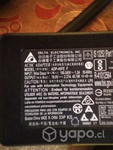 Cargador Acer original punta fina