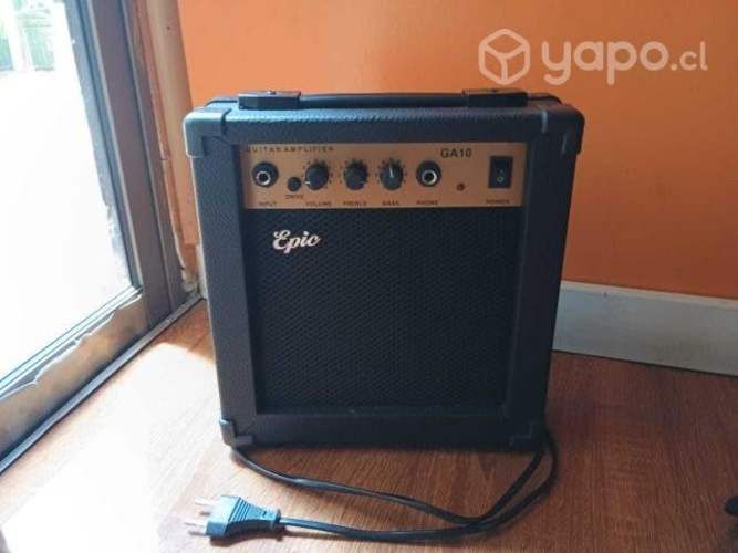 Guitarra Electrica GS-WHITE 10W + Amplificador 10W