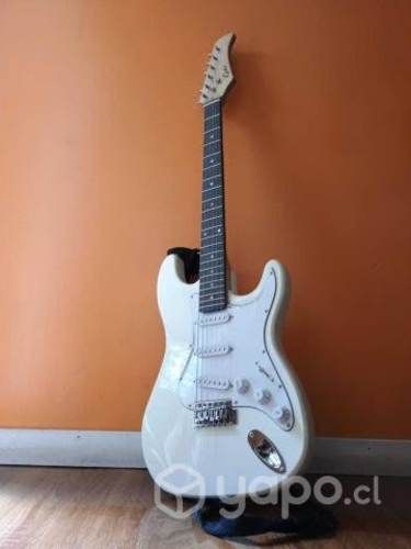 Guitarra Electrica GS-WHITE 10W + Amplificador 10W