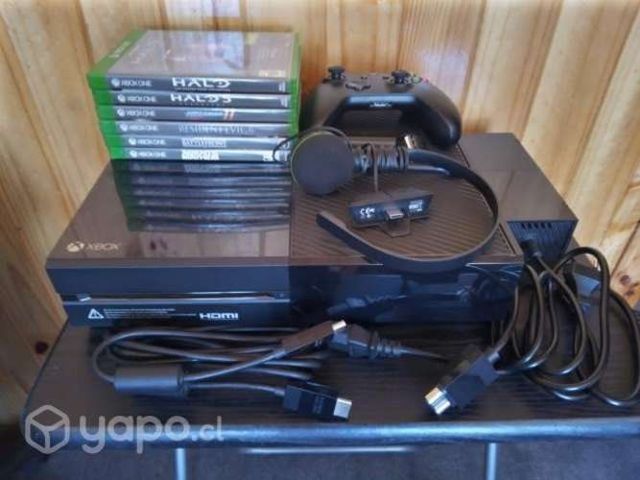 Xbox One 500 GB Standard+Mando+Auriculares+Juegoss