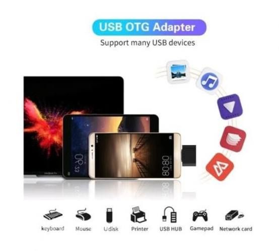 Adaptador Micro USB a USB 2.0 Convertidor V8 Macho