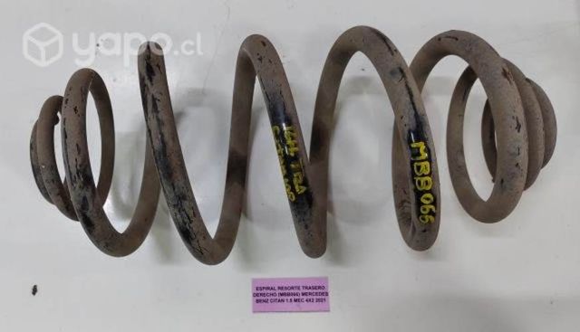 Espiral Resorte Trasero Der (MBB066) Mercedes Benz