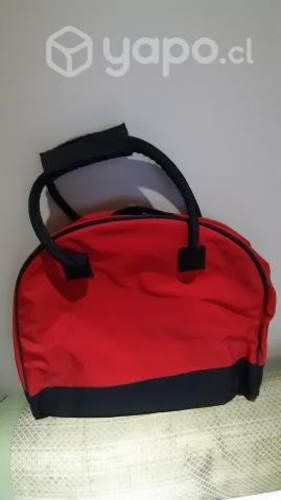 Bolso colgante color rojo colgantes negro