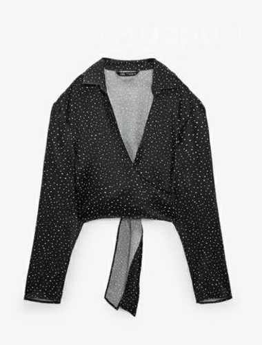 Blusa Zara satinada talla S nueva con etiqueta