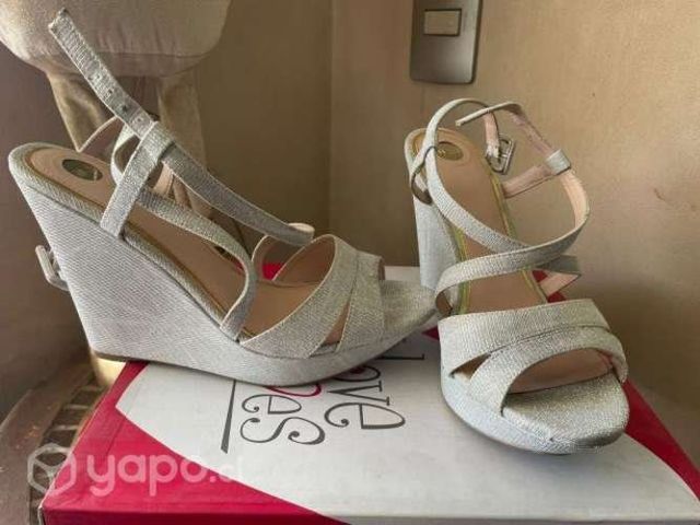 Chalas plateadas brillantes n40