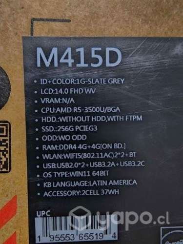 Notebook Asus 14 vivobook M145da