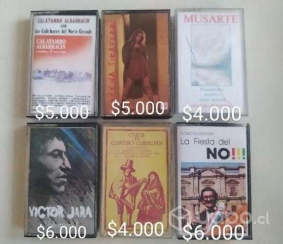 Cassettes Canto nuevo y folklore
