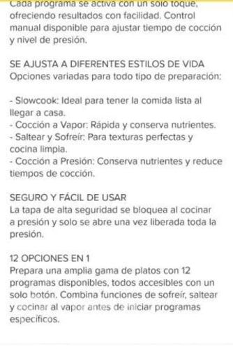 Olla Thomas multifuncion