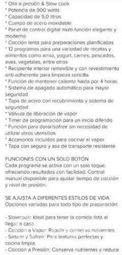 Olla Thomas multifuncion