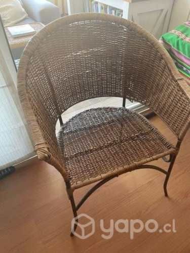 Sitial silla mimbre original Chimbarongo