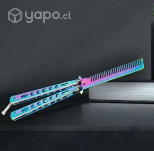 PEINE plegable de acero inoxidable