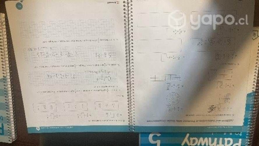 Textos Pathway to math 5 básico.