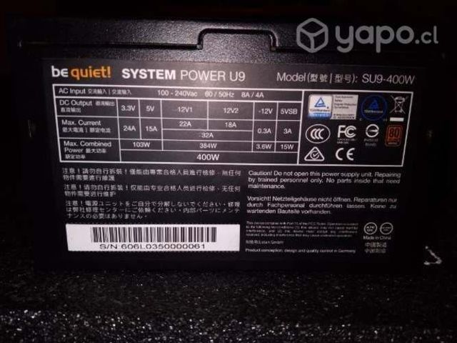 Fuente de poder 400w