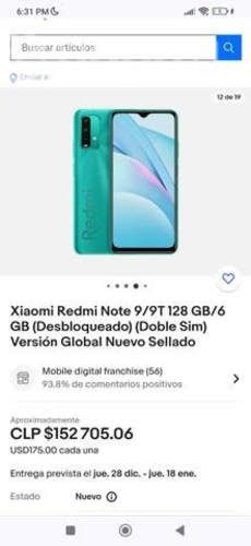 Xiaomi redmi 9t