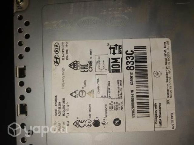 Radio auto original kia soul