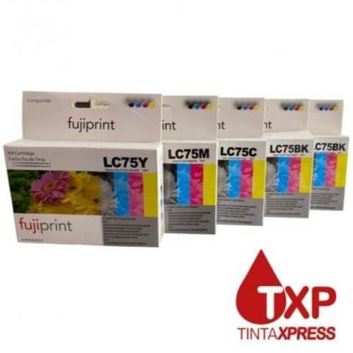 Pack 5 cartuchos lc75 alternativo