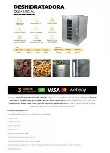 Deshidratadora 16 bandejas