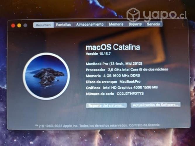 Macbook pro mid-2012 disco ssd