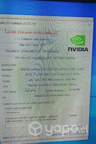 PC Gamer I5 7400 GTX 1050TI