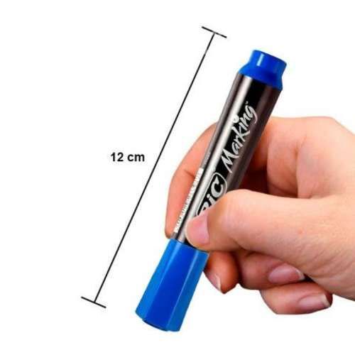 Marcador Permanente Bic Plumon Color Azul Set de 1