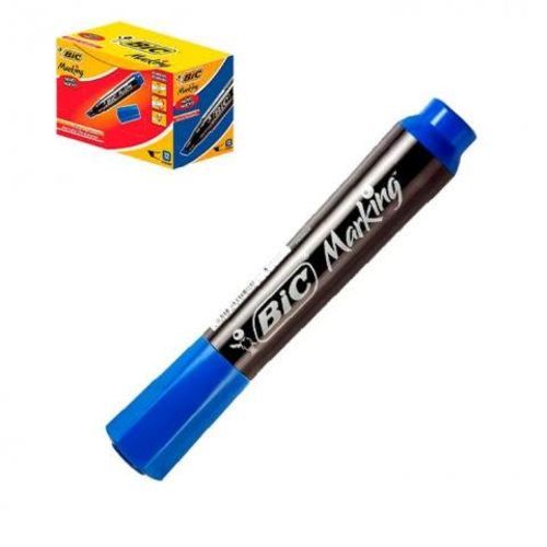 Marcador Permanente Bic Plumon Color Azul Set de 1