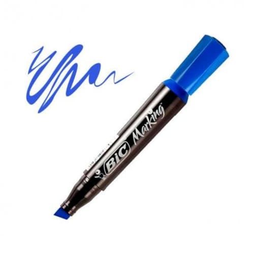 Marcador Permanente Bic Plumon Color Azul Set de 1