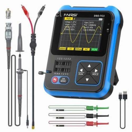 Osciloscopio Digital 3 en 1 Fnirsi Dso-Tc3 500Khz