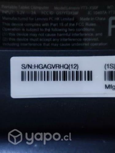 Tablet Lenovo yt3-x50f