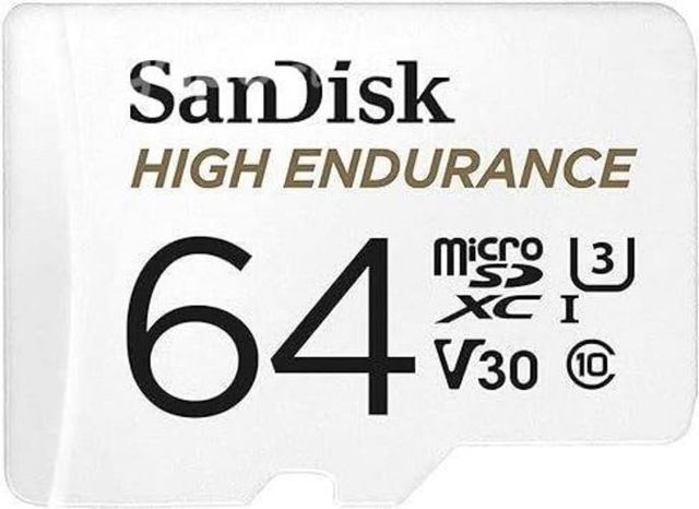 MicroSD Sandisk High Endurance 64GB 100Mb/s C10, V