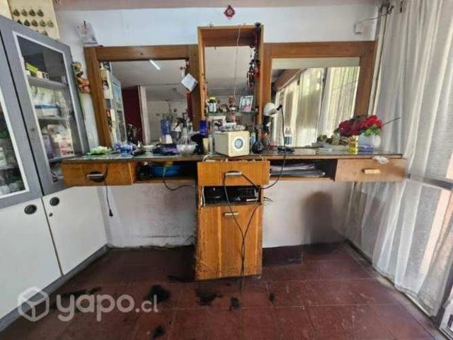 Peinador en madera 2 puestos de peluqueria