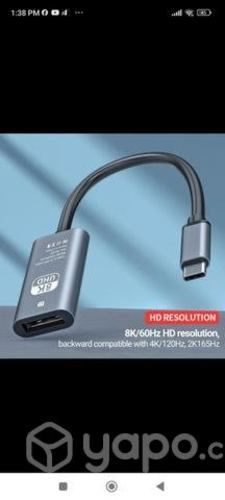 Adaptador tipo c a display port ( DP)