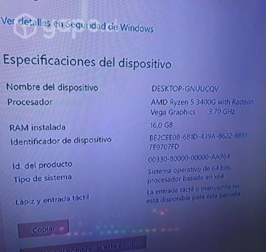 Pc gamer amd ryzen 5 3400g 16gb 1tb nvidia gtx1650