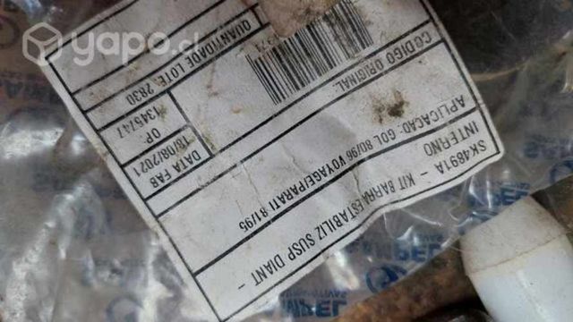 Kit barra estabilizadora Gol G1