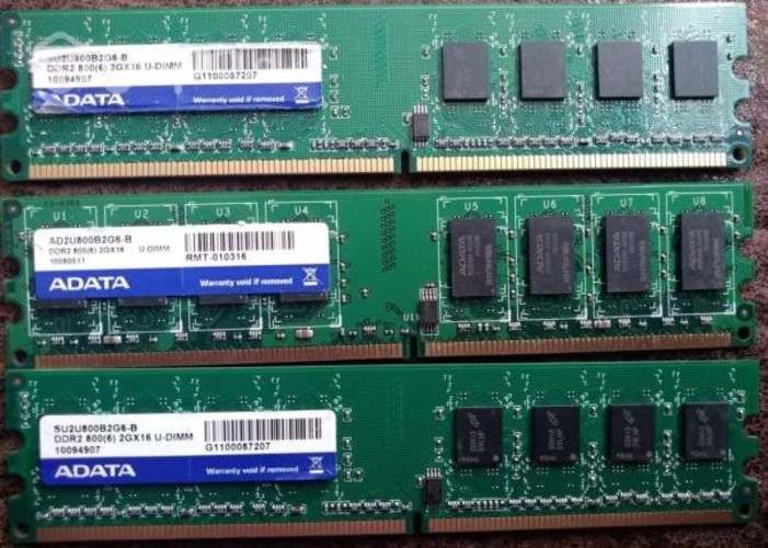 Memorias para PC y Notebook usadas