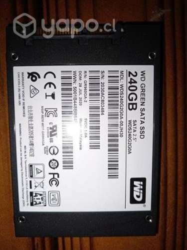 Ssd western digital 240 gigas