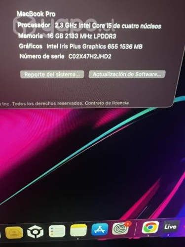 MacBook Pro touchbar 2018