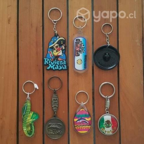 Colección de 7 Llaveros de Mexico
