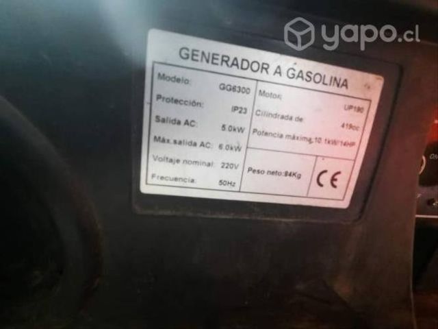 Generador 6000 w