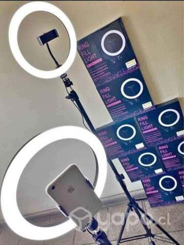Aro de Luz TikToker con Tripode y Soporte Celular